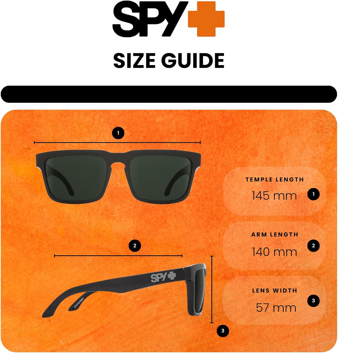 Spy Helm Square Sunglasses for Men for Women +BUNDLE with ACCESSORY EYEWEAR KIT - Image 4