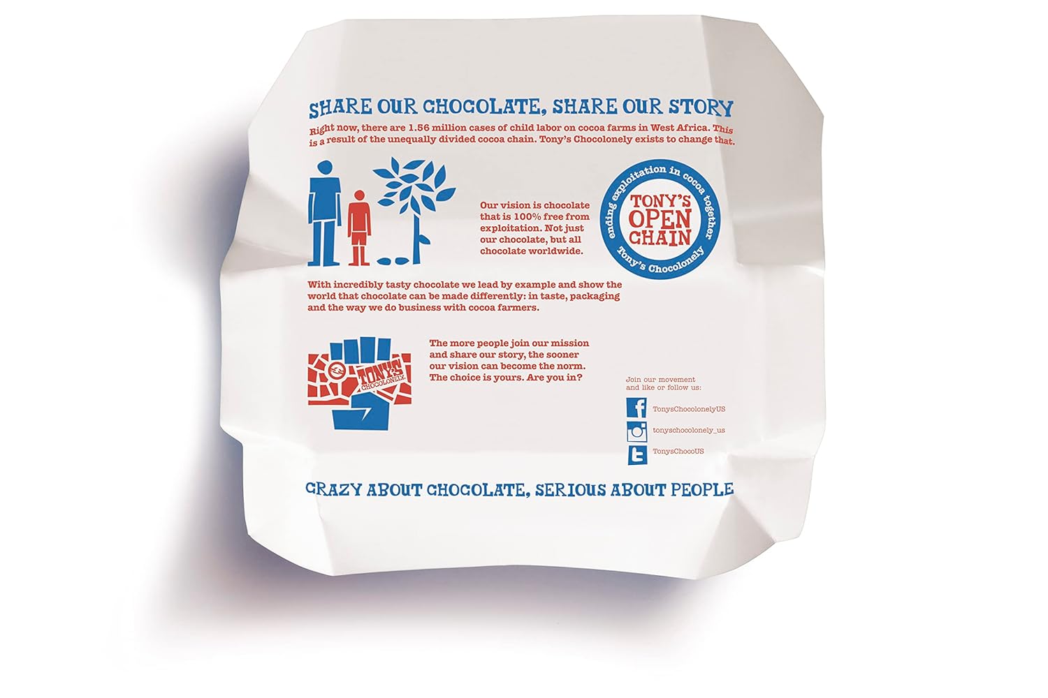 Tony's Chocolonely 70% Dark Chocolate Bar, 6.35 Ounce, 15 Pack