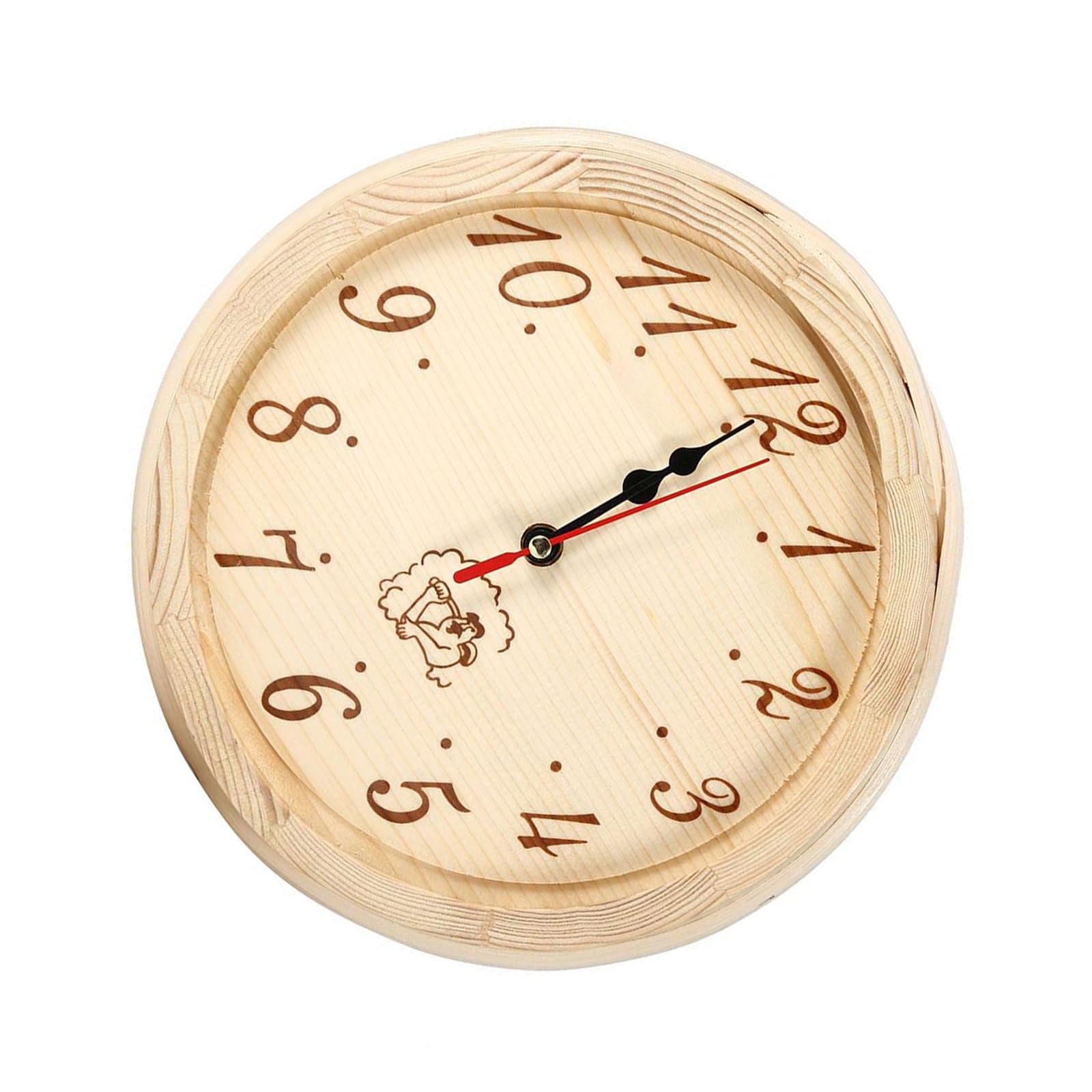 Horloge de sauna en bois élégante et durable pour intérieur raffiné