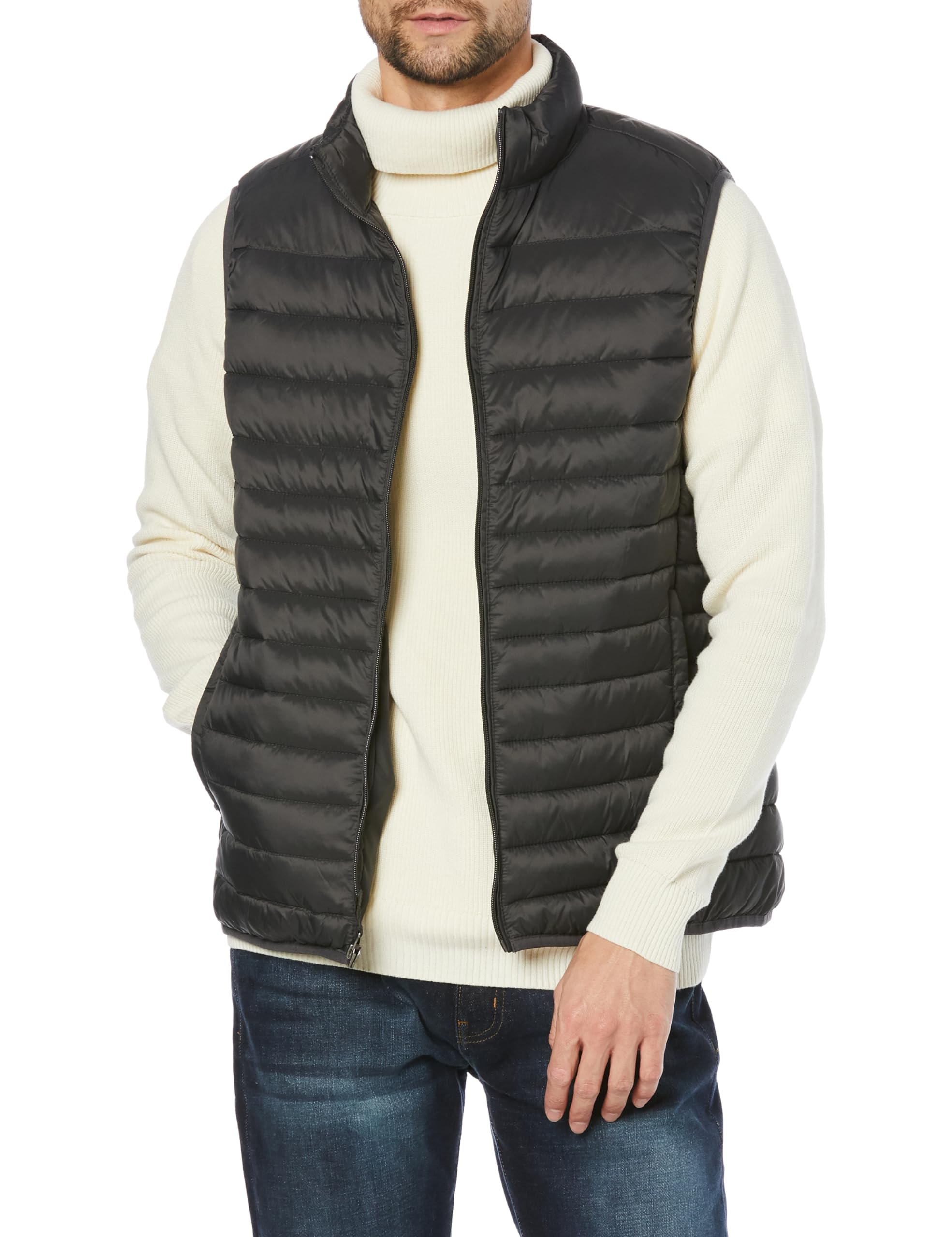 Amazon Essentials Men's Lightweight Packable Waterproof Puffer Vest