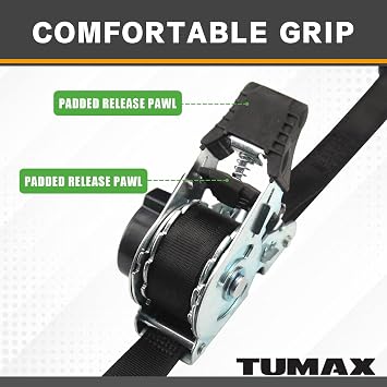 Retractable Ratchet Tie Down Straps(4PK) with S-Hooks, 1500lb Break Strength,1in x 10ft, Heavy Duty Auto Self Retracting Tie Down Straps for Truck, Motorcyles+ 2PK Camouflage Cambuckle Tie Down