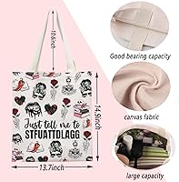 Vista 2 de ENSIANTH Funda de libro para lector de romance oscuro, regalo para amantes de los libros picantes, Just Tell Me To Stfuattdlagg Funda de libro