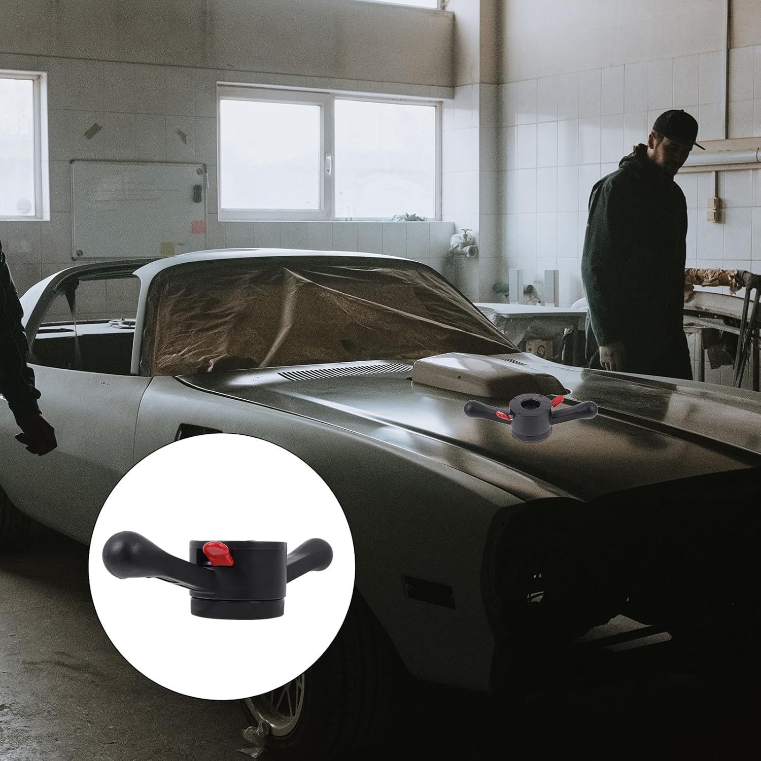 Professional 36mm Inner Diameter Tire Clamp for Car Tire Balancer, Quick Locking Balancing Accessory Tool for Automotive Repair and Wheel Alignment