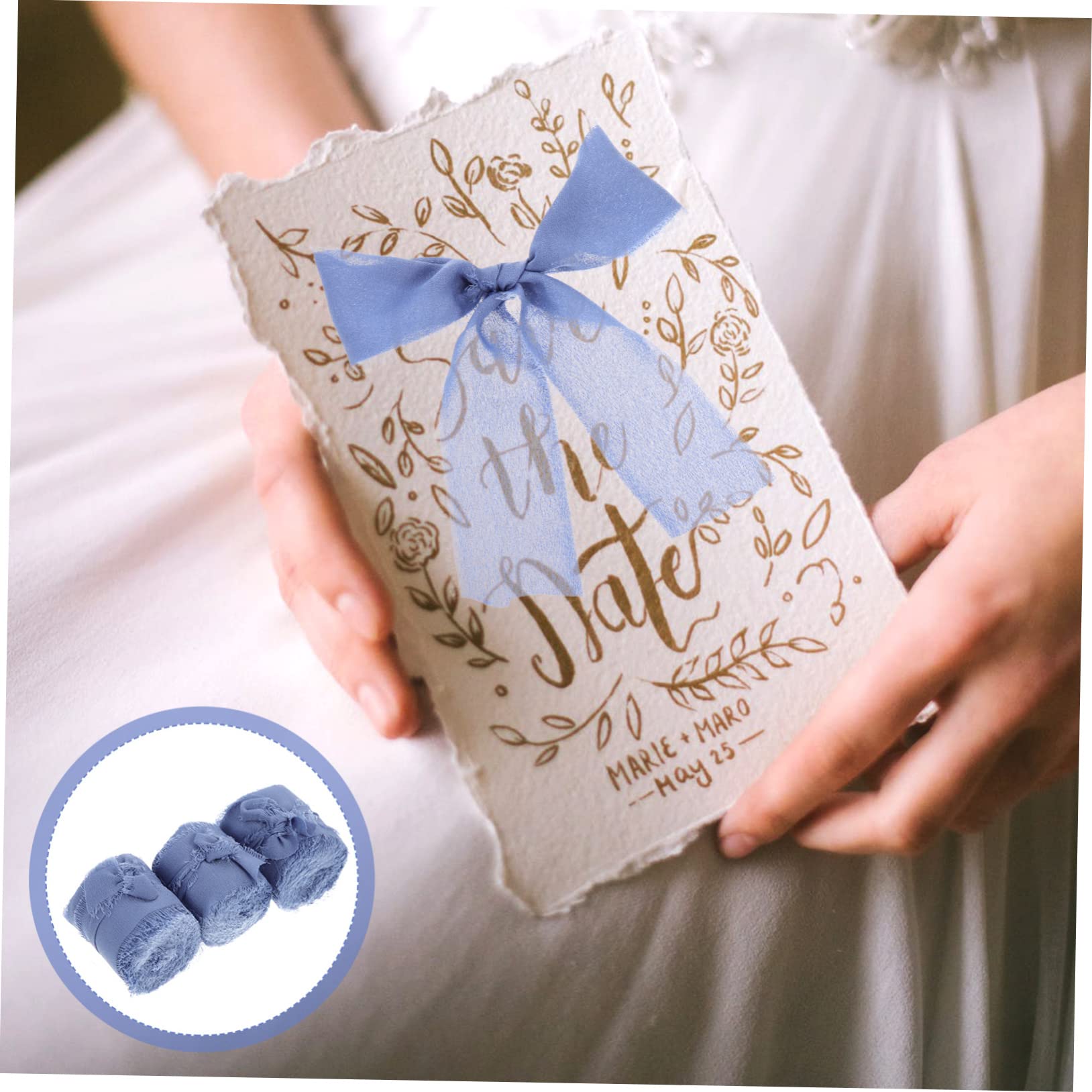Operitacx 9stücke Teiliges Fransen-chiffonband Dekoratives Geschenkband Für Hochzeiten Einladungen Blumensträuße Und Bastelprojekte Yards