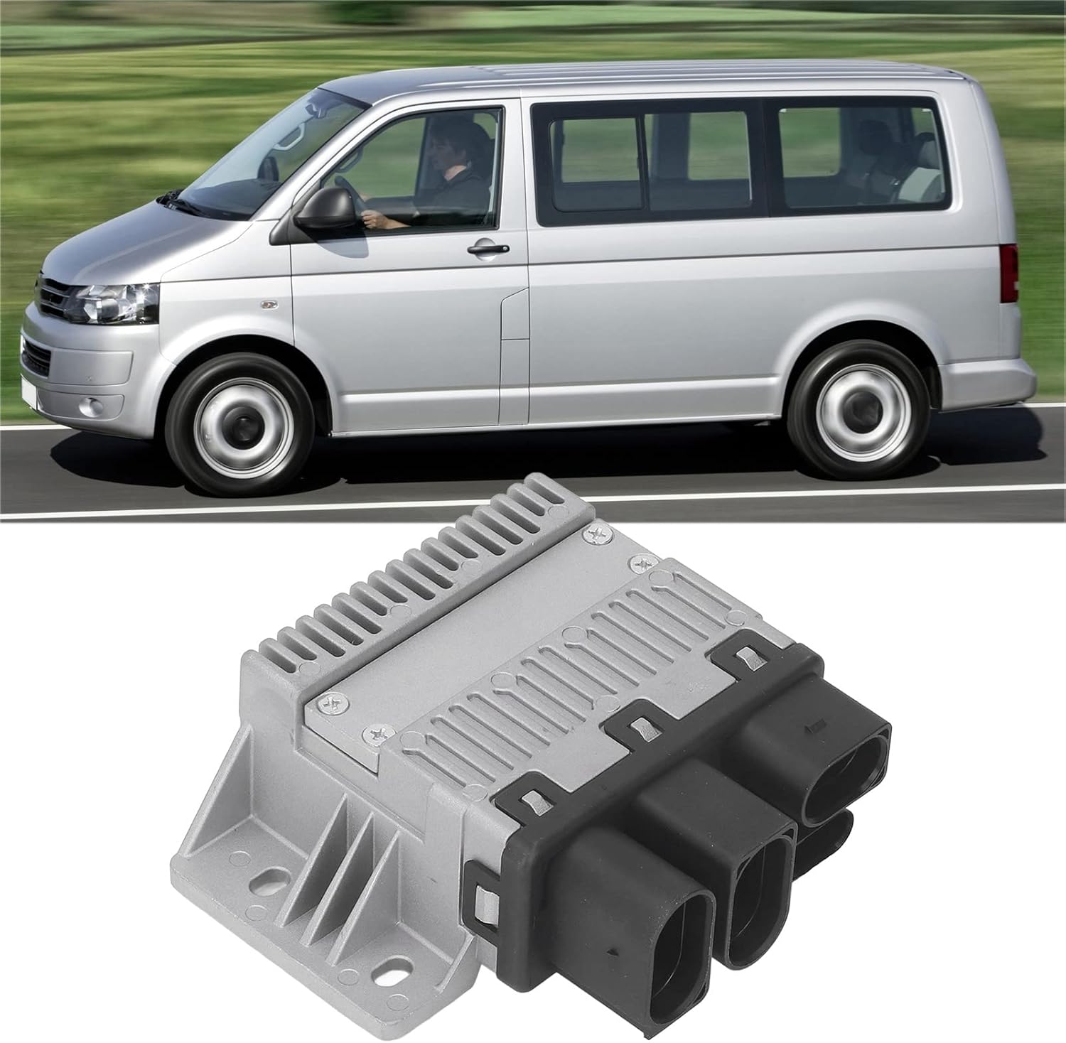 radiators Fan Control Unit, radiators Cooling Fan Control Unit Module Replacement 7H0919506D, High Durability Cooling Module for for tran sporter T5