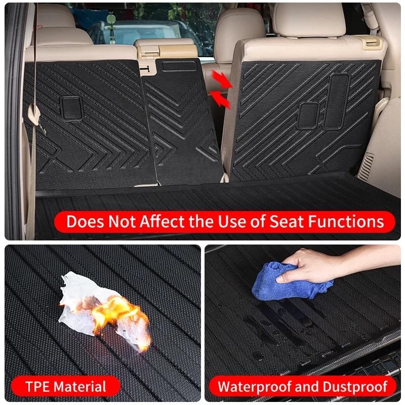 Tapis de coffre Land Cruiser avec coussinet de dossier premium B - 2