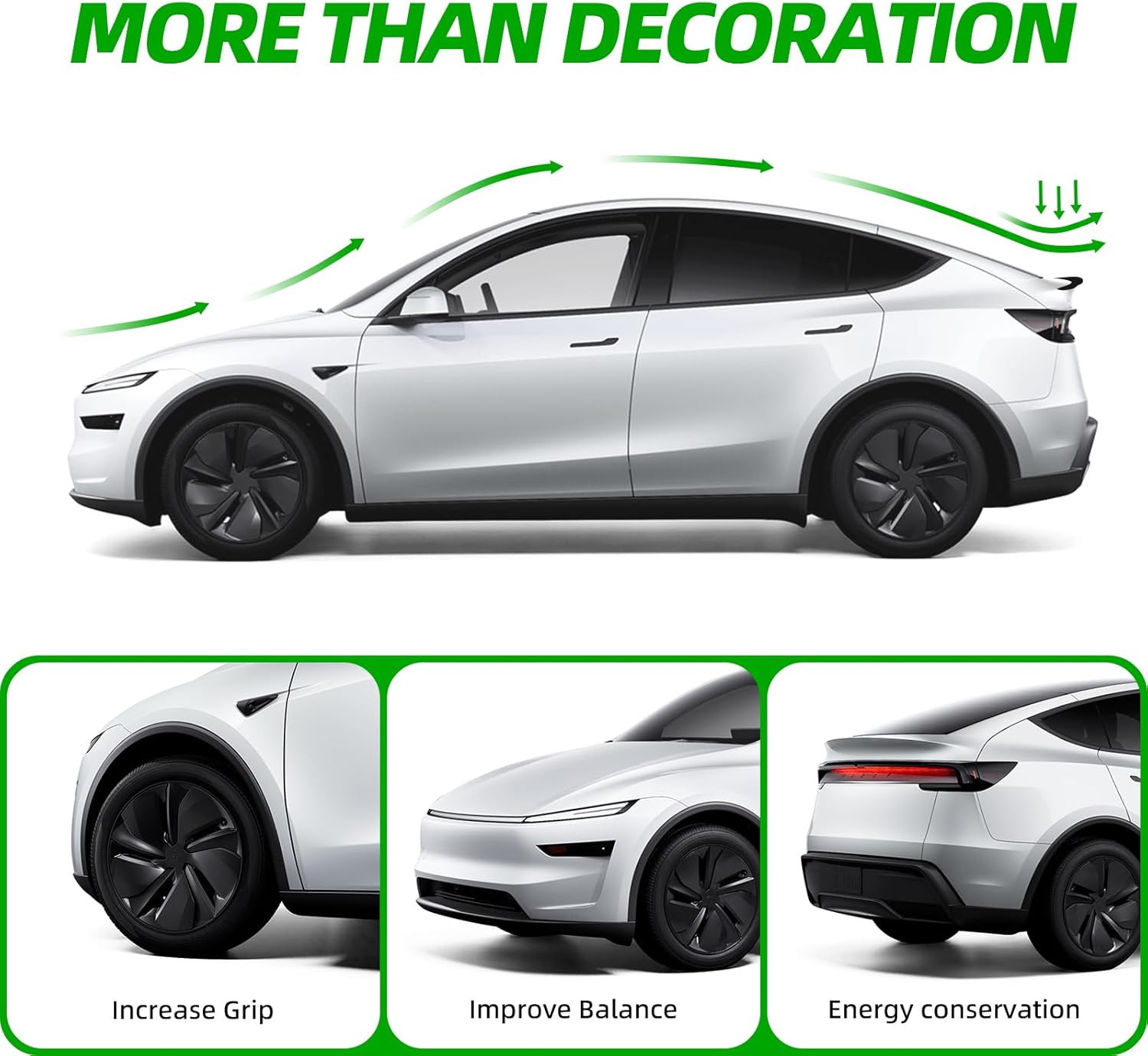 Spoiler for 2026 Tesla Model Y Juniper Rear Spoiler Wing ABS Material Rear Trunk Lip Model Y Juniper Accessories Matte Black Custom Fit 2026 2025(Gloss Black)