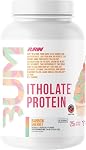 RAW CBUM Itholate Protein Powder | Chris Bumstead Signature Series, Micro Filtered Grass Fed Whey Isolate Protein | 25g Protein, Low Sugar, Low Carb, Fat Free | 2LB (Fudge Brownie)