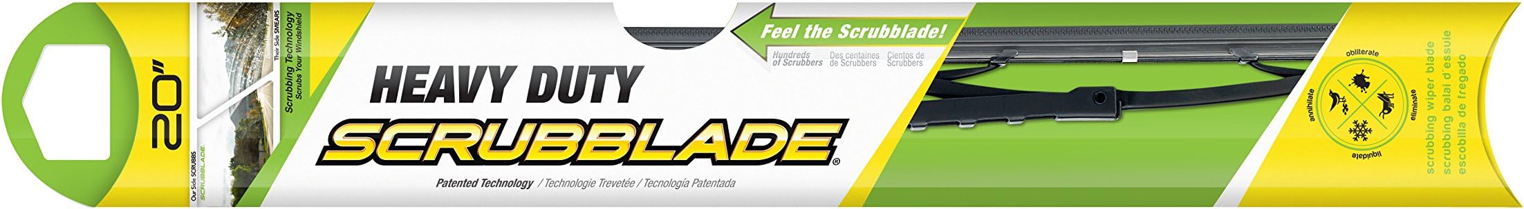 Scrubblade SB2000 Premium All-Season Windshield Wiper Blade, 20" (Pack of 1)
