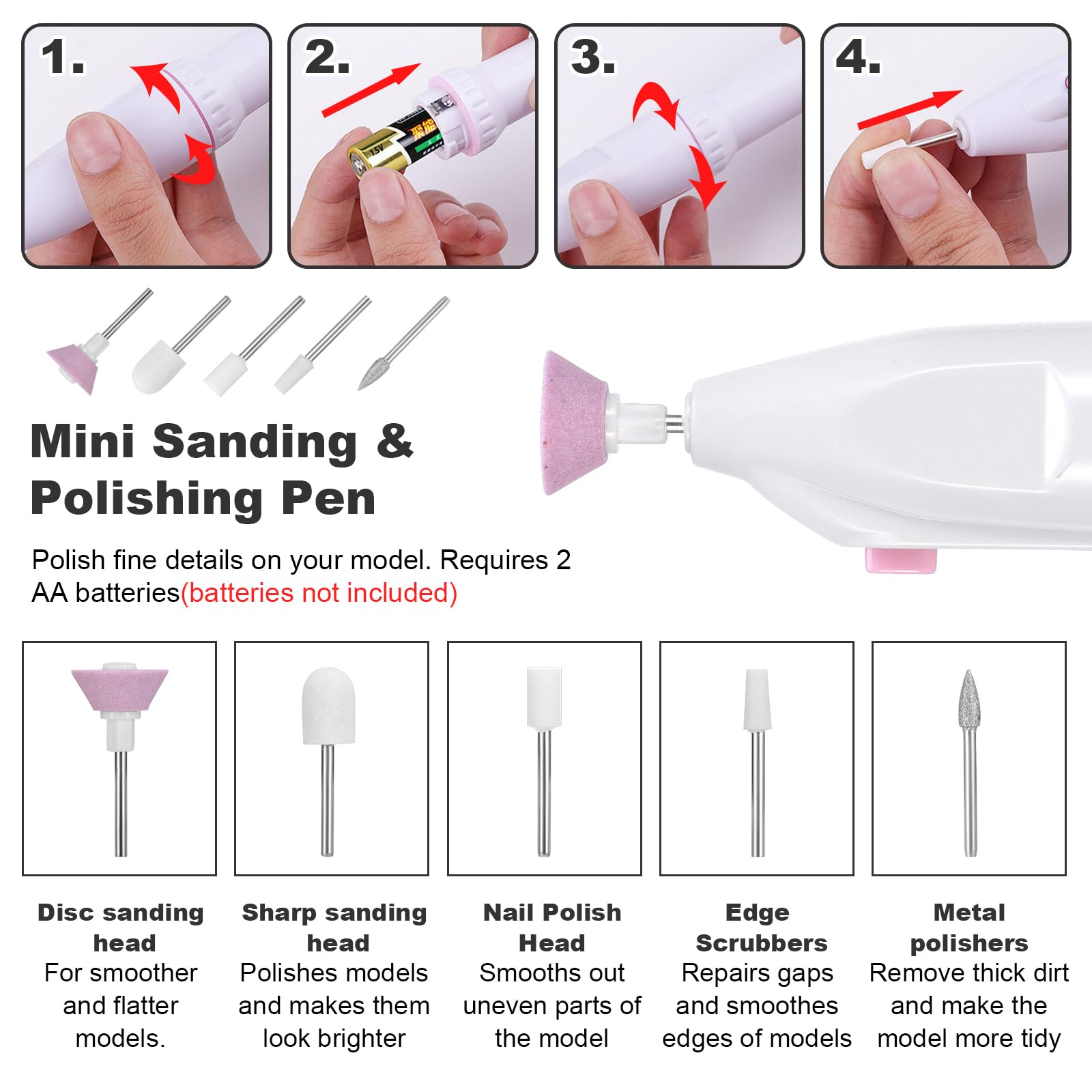 Fippy Model Tools Kit - Beginner Hobby Building -6