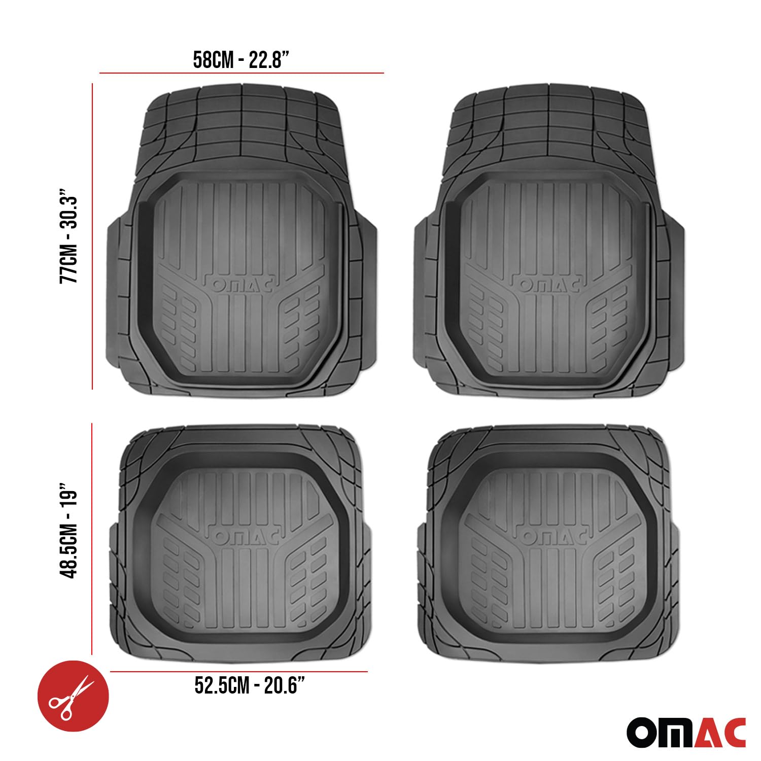 Gumowe dywaniki pod_ogowe Jeep Grand Cherokee z mo_liwo_ci_ 4x