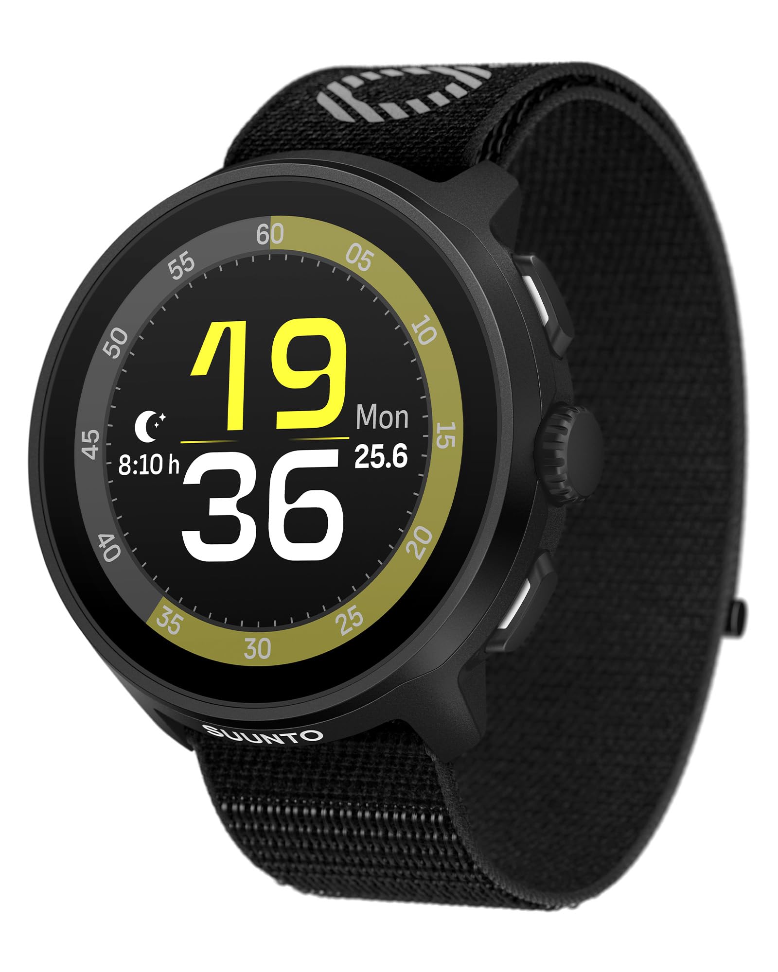 SUUNTO RUN Orologio Sportivo da Corsa, 1,32" AMOLED Touchscreen, Tracker Attività, Smartwatch per Running, GPS Dual Band, Monitoraggio della Frequenza Cardiaca/Sonno, 12 Giorni di Autonomia, Musica