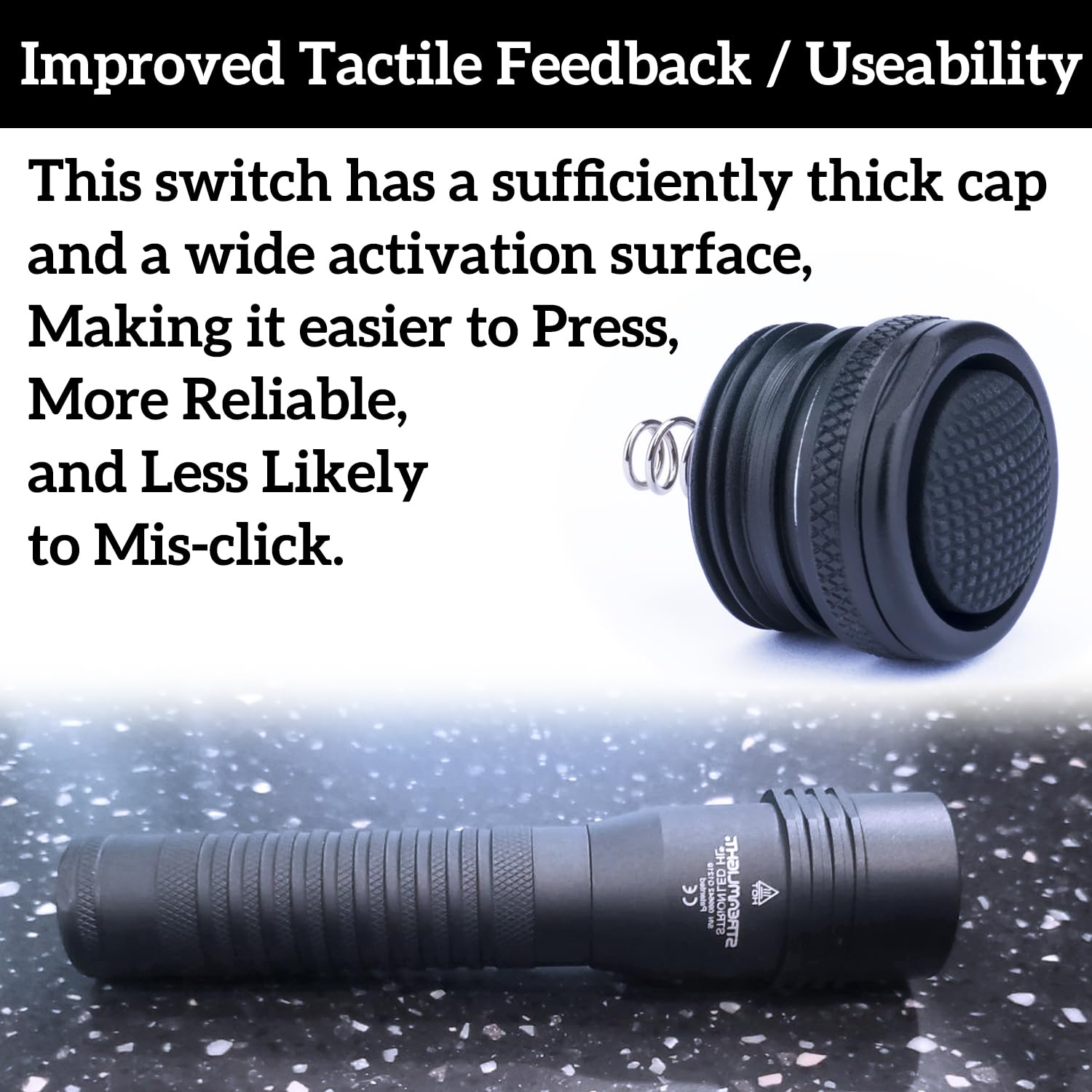 Amazon.com: Flashlight Switch 747013 Replacement Parts for Streamlight  Strion LED HL Flashlight Pressure Switch : Tools & Home Improvement