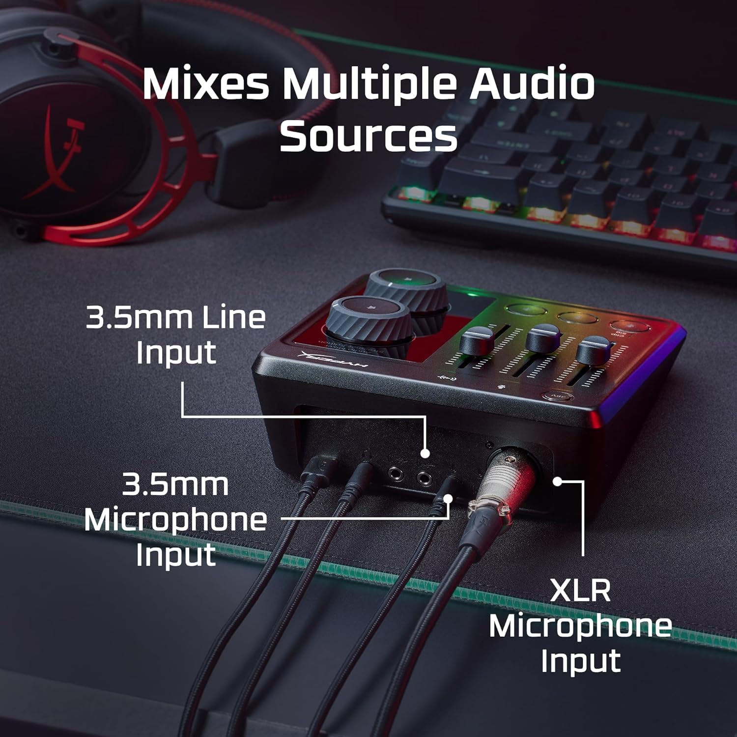 Amazon.co.jp: HyperX Audio Mixer オーディオインターフェイス 音声