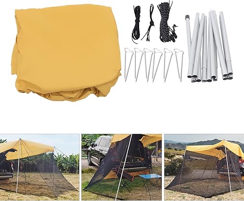 Miniatura 4 de Toldo impermeable para automóvil, tienda de campaña para automóvil, SUV, refugio solar, tienda de campaña universal para portón trasero, toldo
