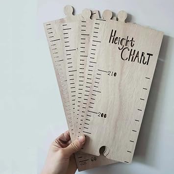 Height Growth Chart Height Ruler Wooden for Kids Bedroom Wall DecorationY260-1