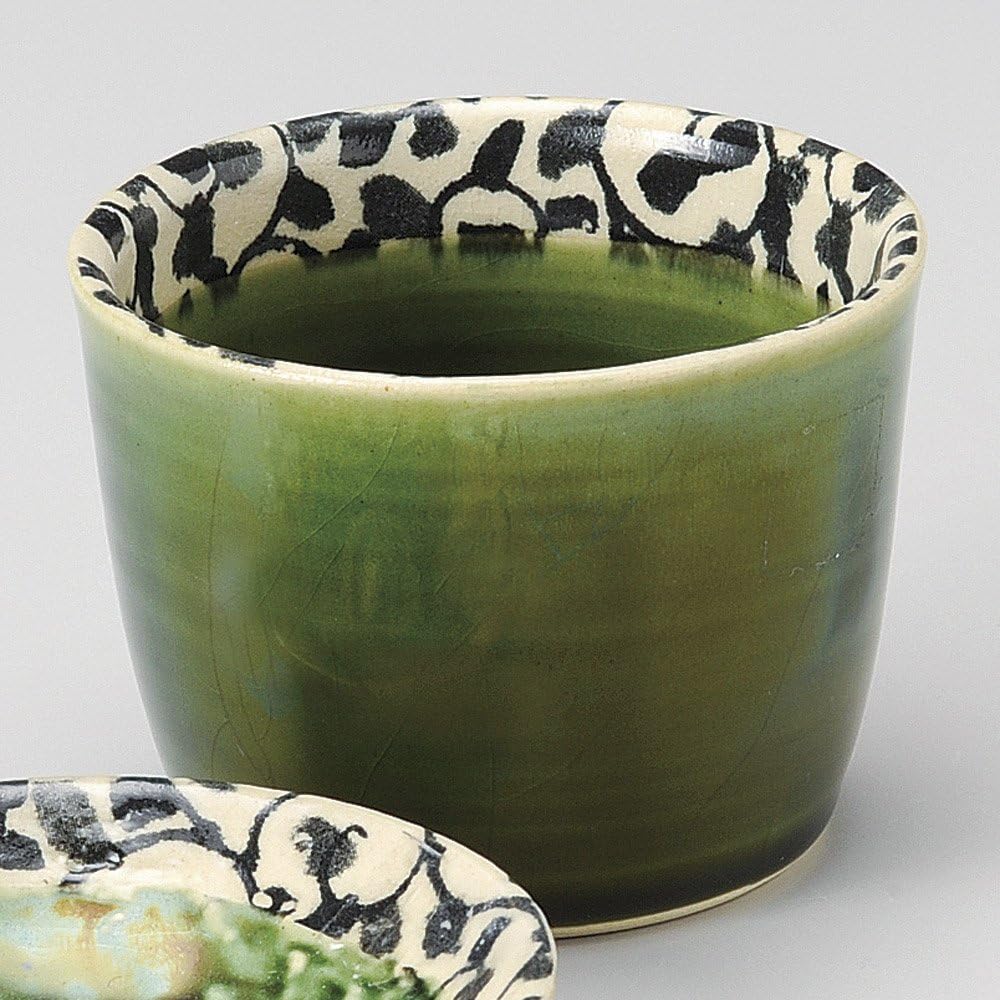 Arabesque Oribe Soba Chiyoguchi 3.4 x 2.6 inches (8.7 x 6.5 cm), 8.1 fl oz (150 g), Buckwheat Supplies, Restaurant, Stylish, Tableware, Commercial Use