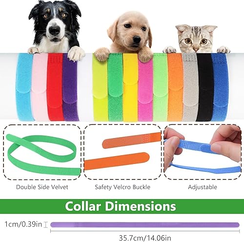 Miniatura 9 de Báscula digital LCD multifunción para cachorros con 15 collares de cachorros, cinta métrica y cortauñas, báscula de bebé para perros pequeños, gatos