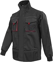 WORK IDEA Men's Heavy Duty Canvas Multi Pocket Work Jacket