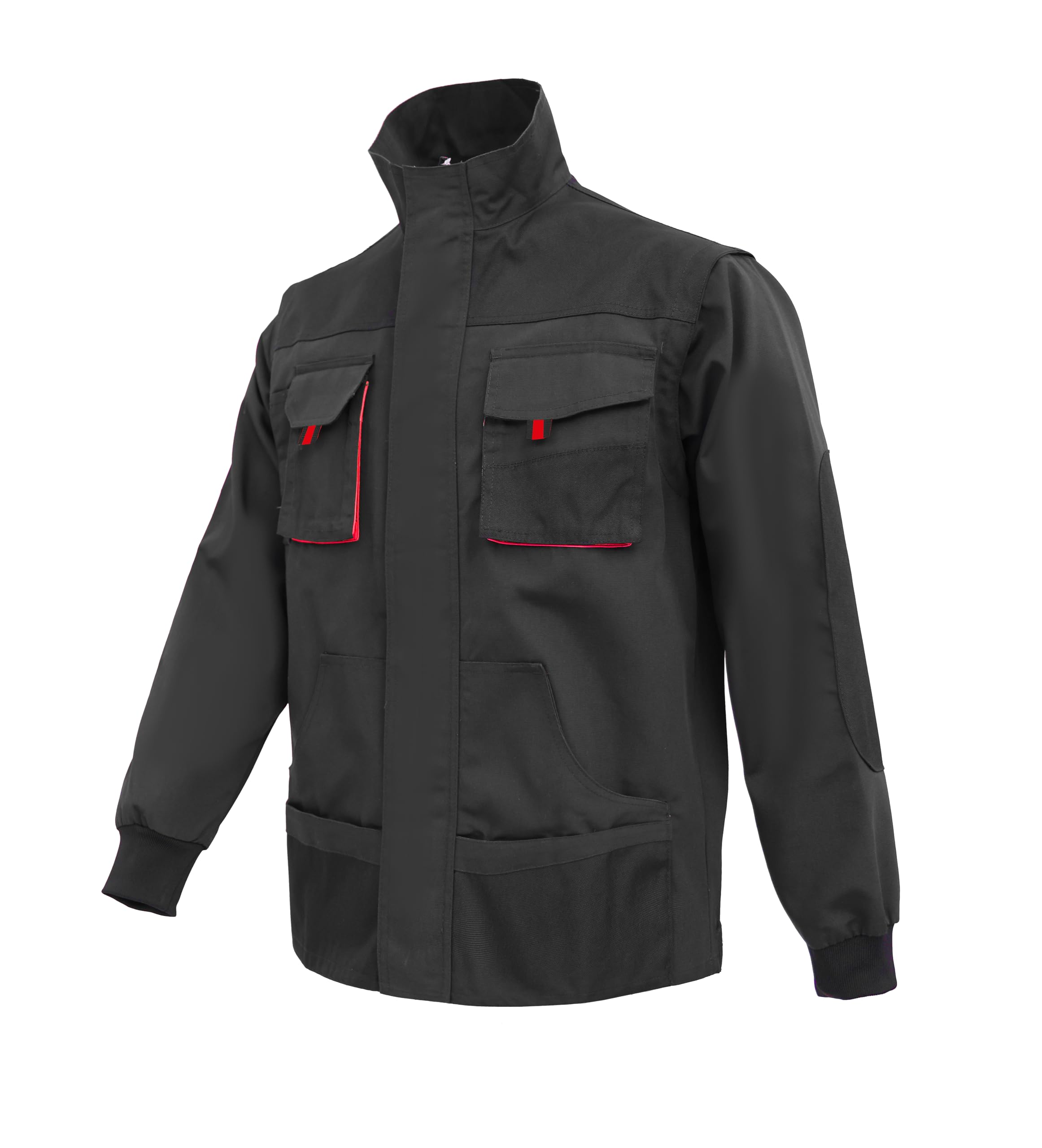 WORK IDEA Herren-Arbeitsjacke mit mehreren Taschen, strapazierfähigem Canvas