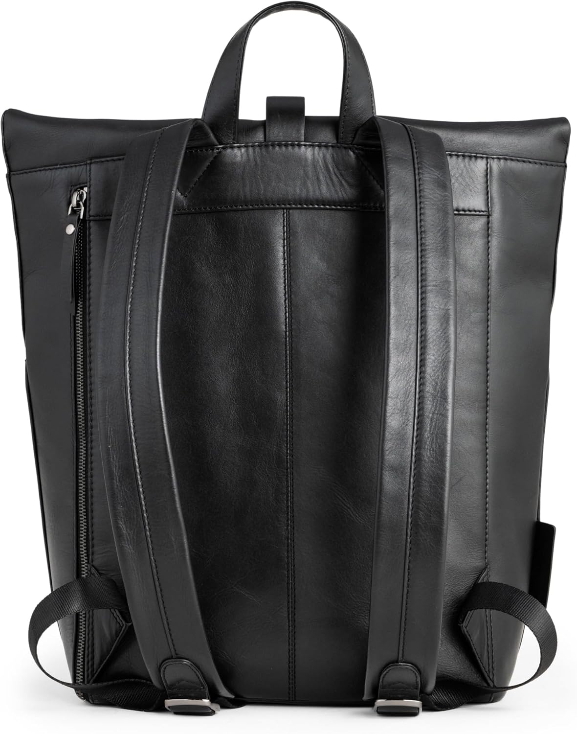 BERLINER BAGS Premium Leather Backpack Finn, Messenger Backpack With Laptop Compartment for Men and Women - Black - Image 7