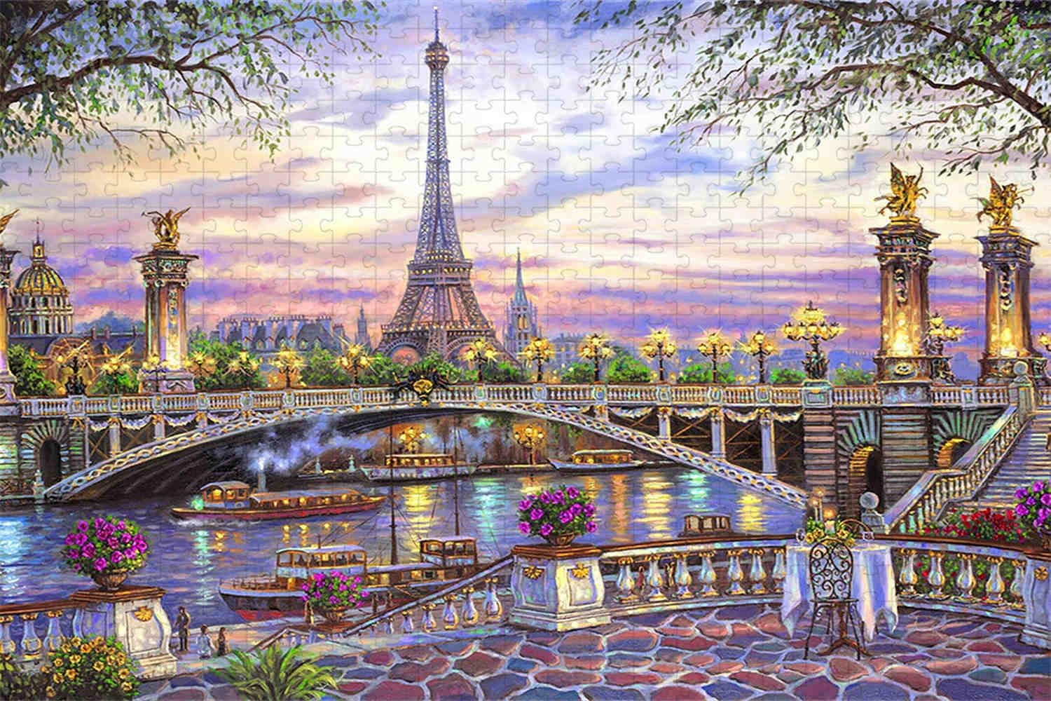 Bridge Torre Eiffel - Puzzle in legno da 3000 pezzi tutta la famiglia