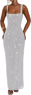 Sparkly Sequin Meramid Prom Dresses Spaghetti Straps Square Neck Tube Formal Evening Party Club Gowns