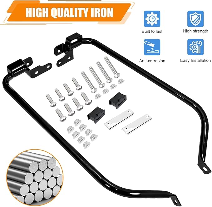 Soporte para Alforjas para Harley Touring 2014-2024 Negro miniatura 5