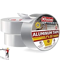 Vista 11 de XFasten cinta de papel aluminio, 3.6 mil, 2 pulgadas x 55 yardas, cinta HVAC