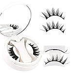 Veleasha Magnetic Eyelashes Magnetic Lashes with Applicator Manga Lashes Spiky False Eyelashes Crisscross Natural Look Reusable No Glue Easy to Apply & Remove Lash Wispy (Spike)