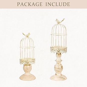 Amazon.co.jp: 鳥かごキャンドルホルダー 装飾バードケージ