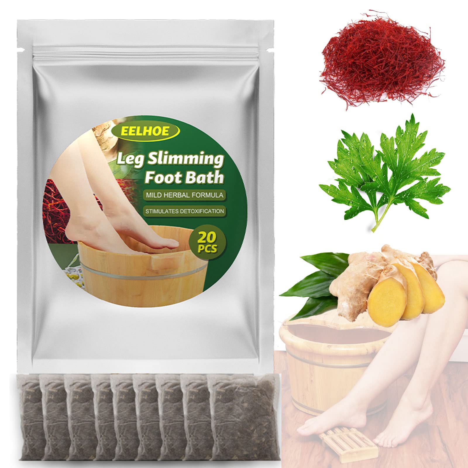 Buy Lymphatic Drainage Ginger Foot Soak, Leg Slimming Foot Bath