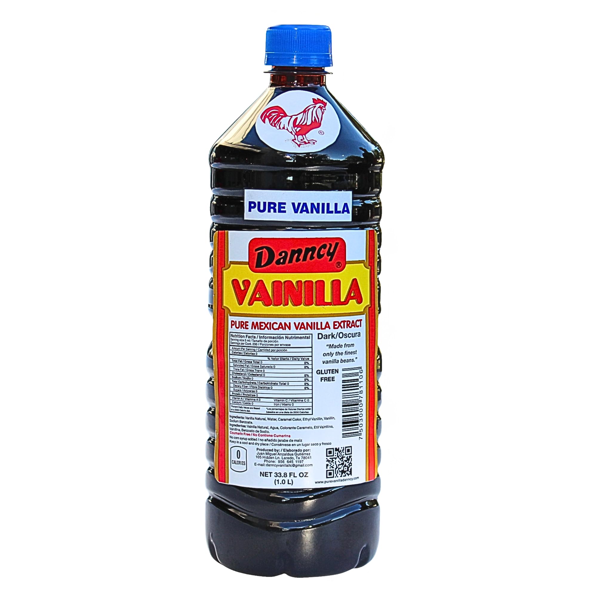 Amazon.com: Danncy Vanilla Dark 33.8 fl oz (1 L) – Authentic