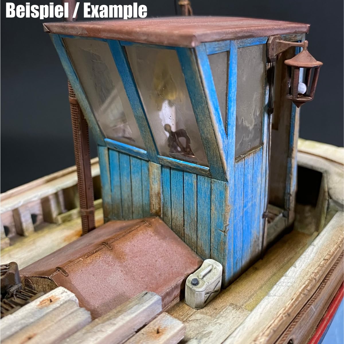 Fischerboot, Fischkutter als Laser Cut Bausatz aus Holz zum selberbauen im Maßstab 1:35