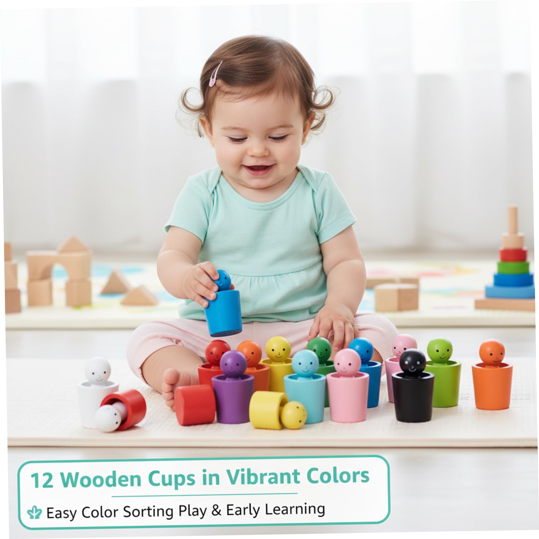 Caja de permanencia de objetos de madera para niños de 1 a 2 años, clasificación de colores, juguetes preescolares Montessori, habilidades motoras | en línea Caja de permanencia de objetos de madera para niños de 1 a 2 años, clasificación de colores, juguetes preescolares Montessori, habilidades motoras | en línea