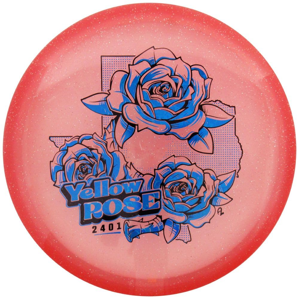 Mint Discs Lone Star Artist Series Founder's Yellow Rose Putter Golf Disc, 170-176g