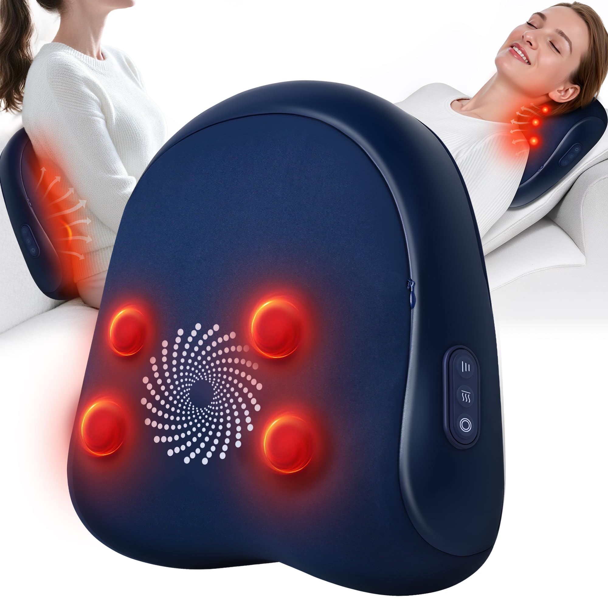 Amazon.com: JZBRAIN Shiatsu Back and Neck Massager with Heat