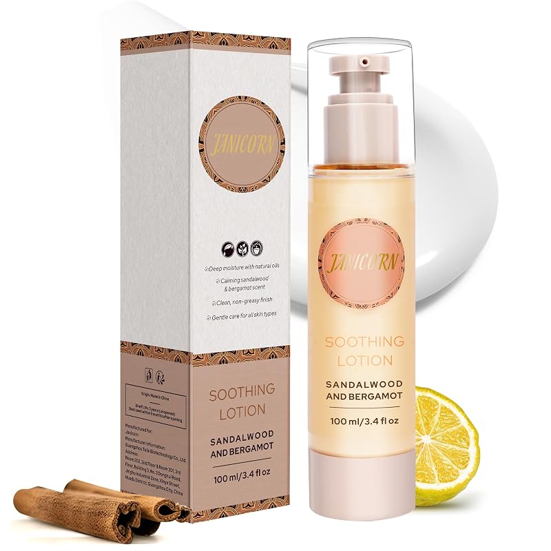 Loção de Massagem com Efeito Aquecedor de Sândalo e Bergamota, 100 mL
