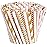 GUSTO [200 Pack] light Pink & Gold Paper Straws Disposable, 100% Biodegradable Multi-Pattern Party Straws For Birthday, Wedding and Holiday Decoration - Formerly Comfy Package