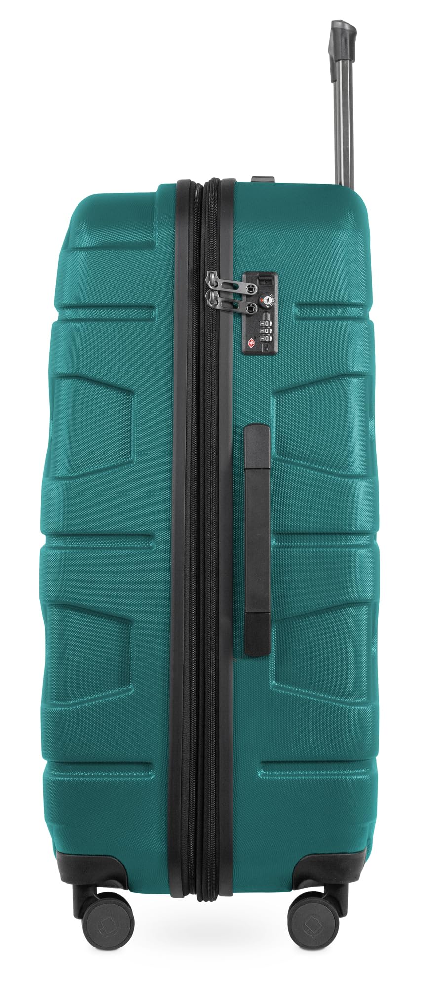 HAUPTSTADTKOFFER X-Kölln Duża twarda walizka 76 cm 107-120L 4 koła Podwójny wózek Walizka podróżna na kółkach Rozszerzenie objętości TSA Zielona Woda