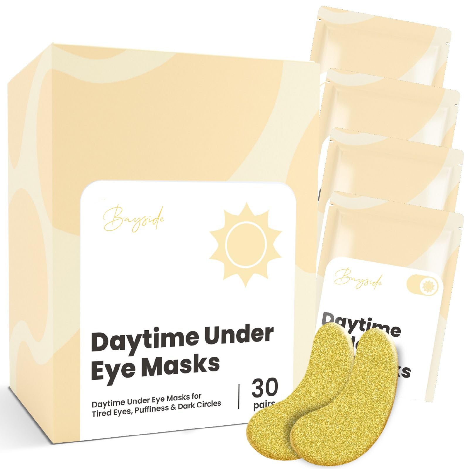 Daytime Under Eye Patches for Puffy Eyes and Dark Circles | Infused Gel Mask Patches for Dark Circle Undereye Support of Bags & Puffiness | Ideal for Bridesmaid Gifts & Bachelorette Party