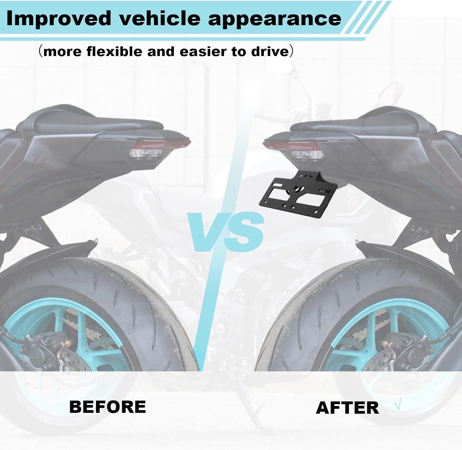 Tail Tidy for MT 09 Fender Eliminator Fit for FZ09 2024-2025 Without LED License Plate Light Bracket Fit Tail