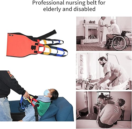 Miniatura 4 de Eslinga de Transferencia Cinturón de Transferencia para Personas Mayores, Cinturón de Transferencia con Diseño de Curva Trasera Ensanchada para