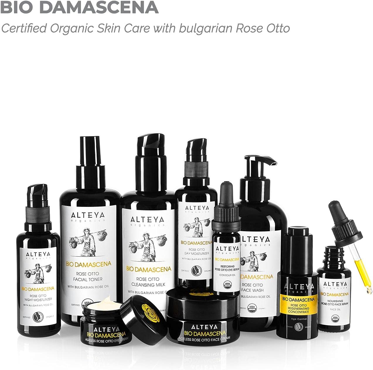 Alteya Organics Face Wash USDA Certified Organic Skin Care 250 ml Bio Damascena Award-Winning Face Cleanser With Organic Bulgarian Rose Oil Purifying - Image 5