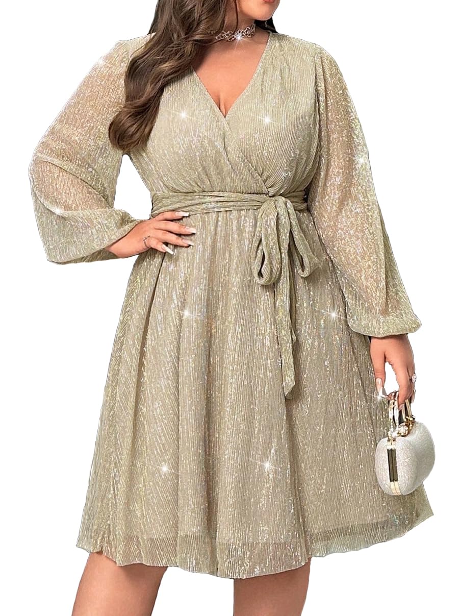 Amazon.com: RED DOT BOUTIQUE 876 - Plus Size Elegant Sheer Sleeve