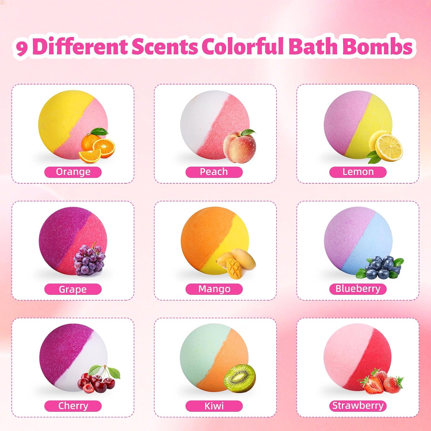 Unicorn Bath Bombs for Kids with Toys Inside, Surprise Gifts for Girls 4-8