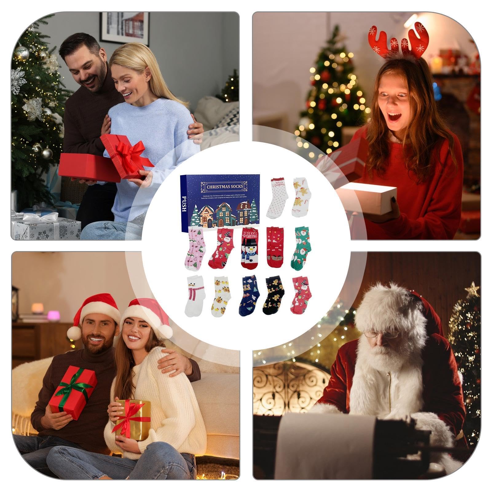 Amazon.co.jp: クリスマスソックス アドベントカレンダー 2024, 24日