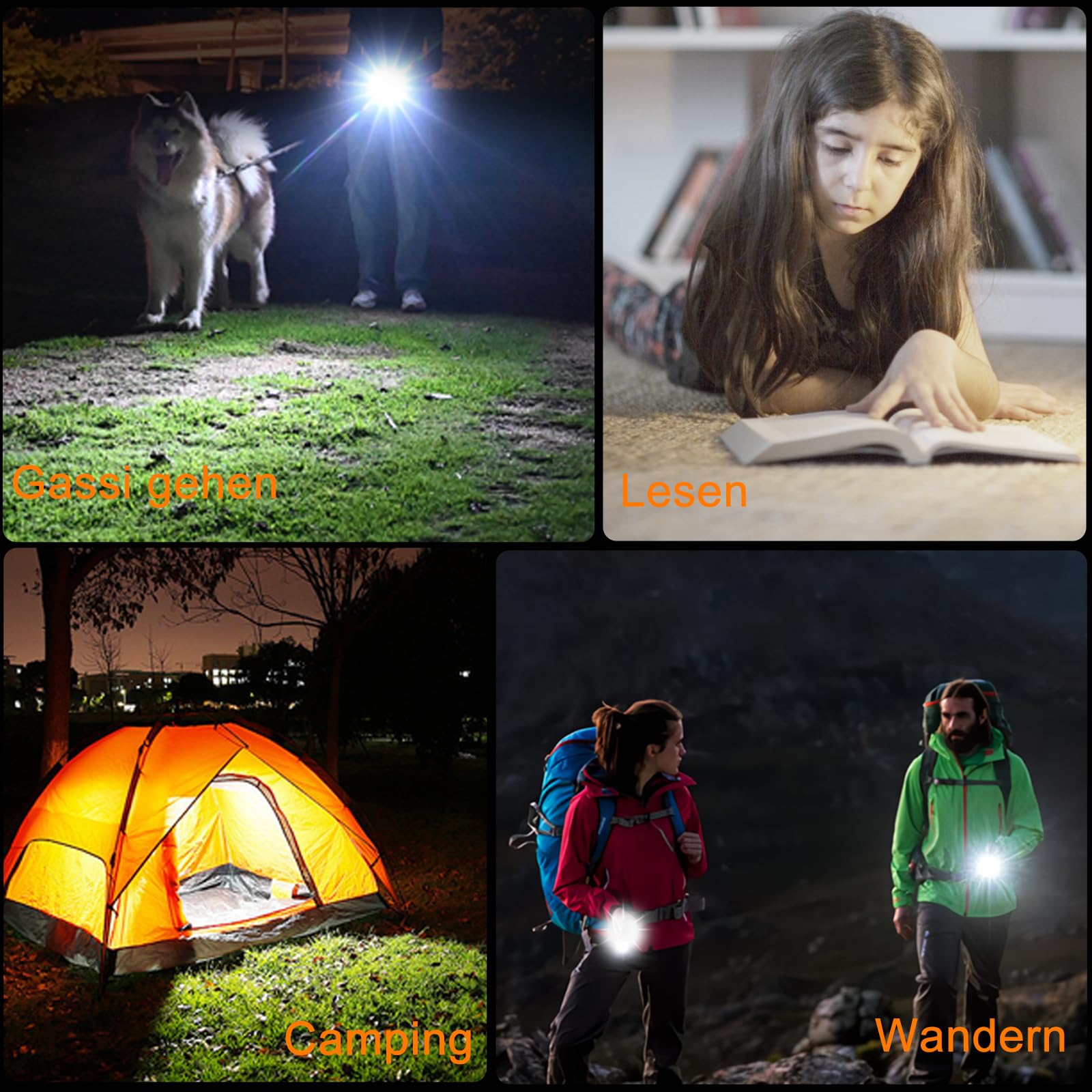 Relybo Led Taschenlampe Extrem Hell 1,000,000 LM - 60W Starke Taschenlampe | 1600m Reichweite Taschenlampe Led Aufladbar, 4 Modi, Stufenlos Dimmbar, Wasserdicht Für Outdoor Camping Wandern Notfälle
