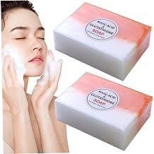 Glutathione Soap 2Pcs Skin Whitening Rich Foaming 140g Kojic Soap Natural Organic Multi-usage for Face Back Legs Body
