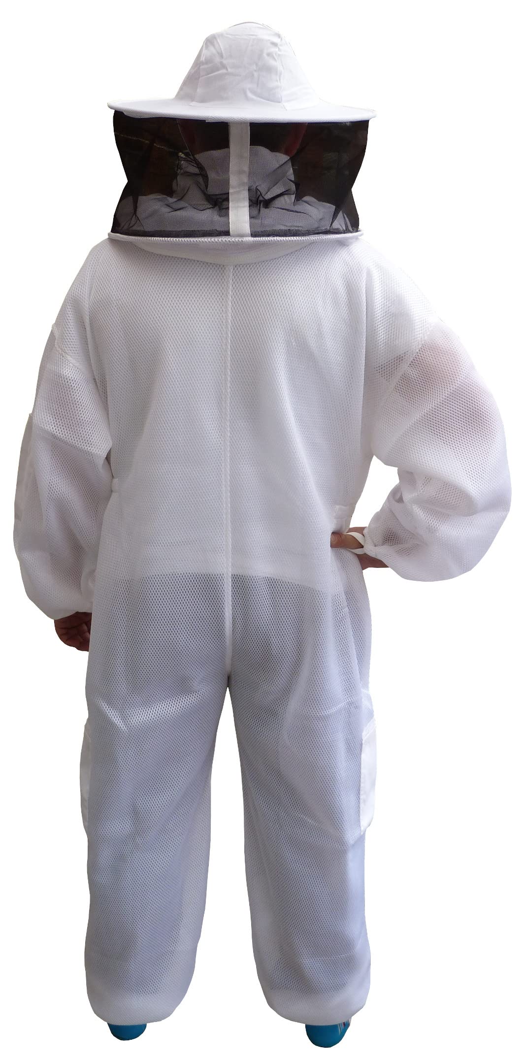 Bee Suit Air Mesh Round hat Ultra Ventilated Protective Beekeeping Suit Fully Body Bee Suit Bee Keeping Wasp Suit Beekeeper Protection Equipment